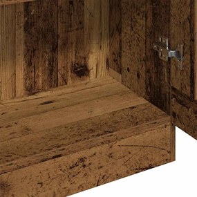 vidaXL Ντουλάπι Όψη Παλαιού Ξύλου 82,5x30,5x185 εκ. Επεξεργασμένο Ξύλο