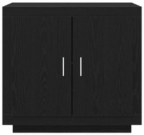 vidaXL Πλαϊνό γραφείο Μαύρο 80 x 40 x 75 εκ. Επεξεργασμένο ξύλο