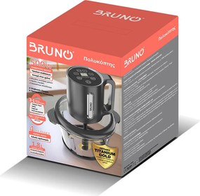BRUNO πολυκόπτης προηγμένων λειτουργιών BRN-0248, ψηφιακός, 500W, 1.8L, 4 λεπίδες, μαύρος