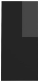 Γραφείο Notebook Γυαλ. Μαύρο 102,5 x 35 x 75 εκ από Μοριοσανίδα - Μαύρο