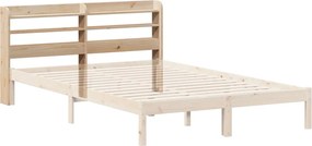 vidaXL Κεφαλάρι με Ράφια 150 εκ. από Μασίφ Ξύλο Πεύκου