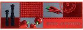 Χαλάκι Κουζίνας Cook &amp; Wash 301 Buon Appetito 50X150cm Red Sdim 50Χ150 Polyamide