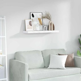 vidaXL Ράφι Τοίχου Λευκό Μάρμαρο 80 x 23,5 x 4 εκ Επεξεργασμένο ξύλο