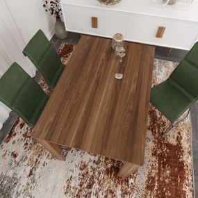 Τραπέζι Τραπεζαρίας Καρυδί PRAUN 120x80x78
