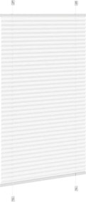 vidaXL Πλισέ περσίδα Λευκό 75x100 cm Πλάτος υφάσματος 74,4 cm