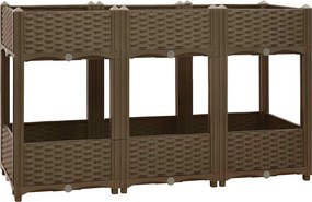 vidaXL Ζαρντινιέρα 120 x 40 x 71 εκ. από Πολυπροπυλένιο