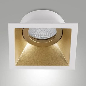 Spot Χωνευτό Toodle 6579-00-090 GU10 9,3x4cm Gold Fabas Luce Τετράγωνο