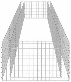 vidaXL Συρματοκιβώτιο-Γλάστρα Υπερυψωμένη 450x90x50 εκ. Γαλβ. Χάλυβας