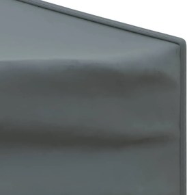 vidaXL Τέντα Εκδηλώσεων Πτυσσόμενη με Πλαϊνά Τοιχώματα Ανθρακί 3x3 μ.