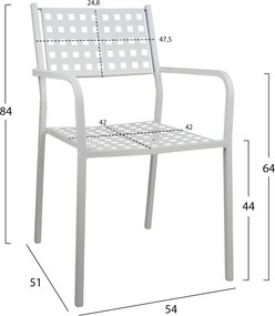ΠΟΛΥΘΡΟΝΑ ΜΕΤΑΛΛΙΚΗ HM5031.02 ZETA ΣΕ ΛΕΥΚΟ ΧΡΩΜΑ 54x51x84Υεκ