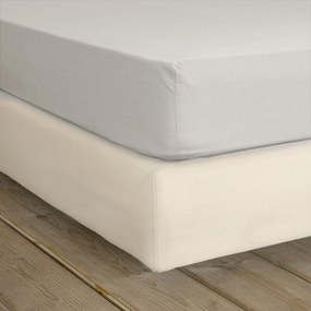 Σεντόνι Unicolors Με Λάστιχο Oat Beige Nima Single 100x232cm 100% Βαμβάκι