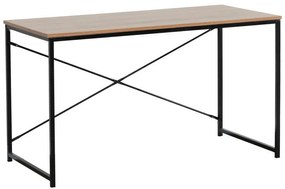 Γραφείο Bailon σε Oak με Mαύρο Mέταλλο 120x60x70 εκ. 120x60x70 εκ.