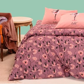 Σεντόνια Μονά (Σετ) Melinen Kids Line Dance Mauve Ροζ,Μωβ ΜΕ ΛΑΣΤΙΧΟ 100x200+30
