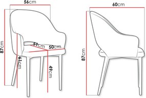 Πολυθρόνα Rosa-Gkri - 97.00Χ60.00Χ87.00cm