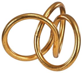 Διακοσμητικό Επιτραπέζιο 3-70-092-0117 28x18x22cm Gold Inart Metal