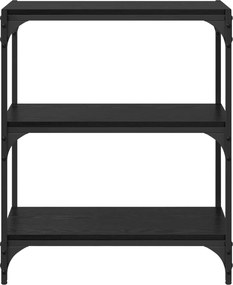 vidaXL Βιβλιοθήκη Μαύρη δρυς 60 x 33 x 70,5 εκ.