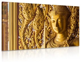 Εικόνα άγαλμα του Βούδα στο ναό - 120x80