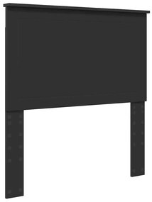 vidaXL Κεφαλάρι με κεφαλάρι Μαύρη Οξυά 90 cm Επεξεργασμένο ξύλο