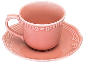 Estia 07-13622 Athenee Φλιτζάνι Καφέ από Πορσελάνη 100ml, Ροζ