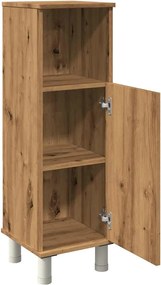 vidaXL Ντουλάπι Μπάνιου Τεχνίτης Δρυς 30x30x95 εκ. Επεξεργασμένο Ξύλο