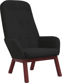 vidaXL Πολυθρόνα Relax Μαύρη Βελούδινη
