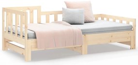 vidaXL Καναπές Κρεβάτι Συρόμενος 2x(90x200) εκ. από Μασίφ Ξύλο Πεύκου