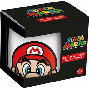 Κεραμικη Κουπα Super Mario Λευκό 325 ml Παιδικά Κεραμικά