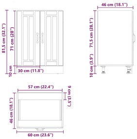 ΝΤΟΥΛΑΠΙ ΒΑΣΗΣ ΝΕΡΟΧΥΤΗ "LUCCA" SONOMA OAK ENGINEERED WOOD 853680