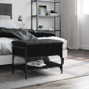 vidaXL Παπουτσοθήκη Μαύρη 62x42x45 εκ. από Επεξεργασμένο Ξύλο