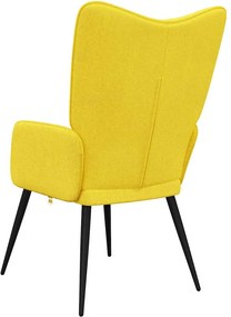 vidaXL Πολυθρόνα Relax Κίτρινο Μουσταρδί Υφασμάτινη