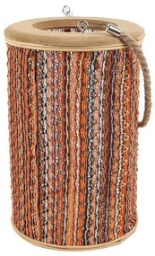 Φανάρι LAF113 20X30,5cm Orange Espiel Wood, Fabric