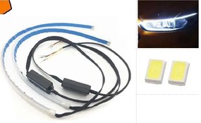 Φώτα ημέρας οχημάτων Αυτοκόλλητη ταινία LED 05A/45