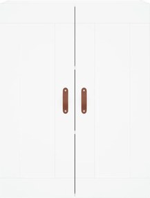 vidaXL Ντουλάπι Λευκό 69,5x34x180 εκ. από Επεξεργασμένο Ξύλο