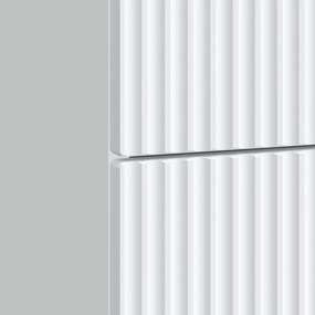 vidaXL Κομοδίνο με συρτάρι Λευκό 43 x 34,5 x 48 εκ Επεξεργασμένο Ξύλο
