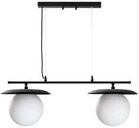 Φωτιστικό Οροφής - Ράγα Anemon 521SHN3494 115x130cm 2xE27 40W Black Opviq