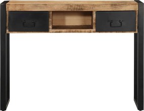 vidaXL Τραπέζι κονσόλας 100x35x75 cm Στερεό ακατέργαστο ξύλο Mango