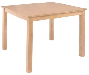 WOODWELL NATURALE Τραπέζι Mdf, Απόχρωση Oak 80x80x74cm Ε7672,3