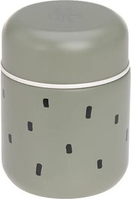 Laessig Θερμός φαγητού Medium,Happy Prints, light olive