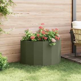 vidaXL Γλάστρα Ελιά Πράσινη 90 x 45 x 50 εκ. Ατσάλι