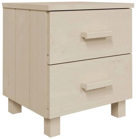 vidaXL Κομοδίνα HAMAR 2 Τεμ. Μελί 40x35x44,5 εκ. Μασίφ Ξύλο Πεύκου