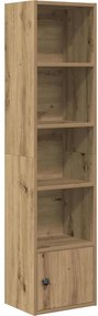 vidaXL Βιβλιοθήκη Αρτισιανή Δρυς 31x24x127 εκ. Επεξ. Ξύλο
