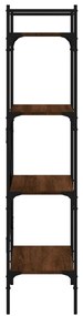 vidaXL Βιβλιοθήκη 4 Επιπέδων Καφέ Δρυς 56x31,5x138,5 εκ. Επεξεργ. Ξύλο