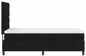 vidaXL Κρεβάτι με ελατήρια με στρώμα Μαύρο 100 x 200 cm ύφασμα