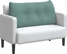 vidaXL Μαξιλάρι Πλάτης Θαλασσί 100 x 24 x 50 εκ Βελούδο