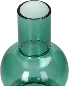 Κηροπήγιο ArteLibre Πράσινο Γυαλί 10x10x20.5cm