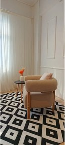Stewehome Πολυθρόνα με ξύλινα πόδια 60x55x55 cm