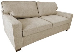 Καναπές-κρεβάτι διθέσιος με αναδιπλούμενο στρώμα Polaris εκρού ύφασμα 181x91x83εκ Υλικό: FABRIC - PLYWOOD- PINE WOOD - WOODEN LEGS 365-000001