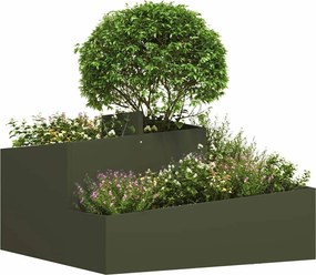 vidaXL Γλάστρα Κήπου Ελιά Πράσινη 80 x 80 x 50 εκ.