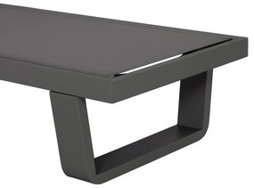 ΞΑΠΛΩΣΤΡΑ ΑΛΟΥΜΙΝΙΟΥ ΜΕ ΥΦΑΣΜΑ TESLIN RICKON  ΣΕ ΓΚΡΙ 198x61,5x97Υεκ.