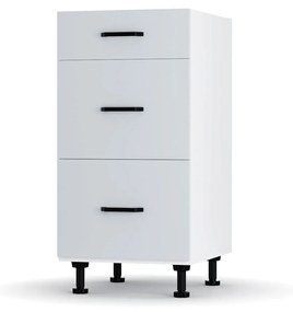 Modest Κάτω Ντουλάπι Συρταριέρα Γκρι 40x48x82 εκ LD1240M04